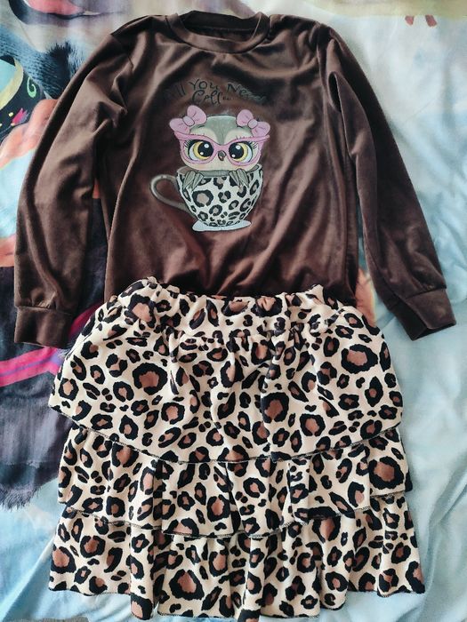 Komplet bluzka spódnica