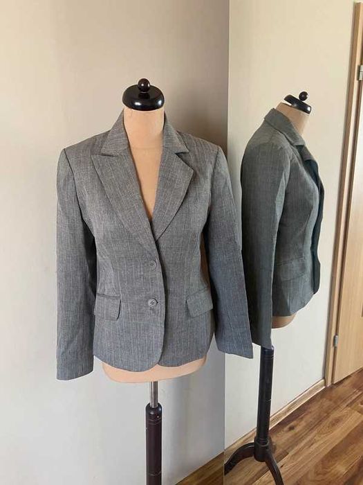 40 42 hm h&m zakiet blazer marynarka narzurka braz basic capsule