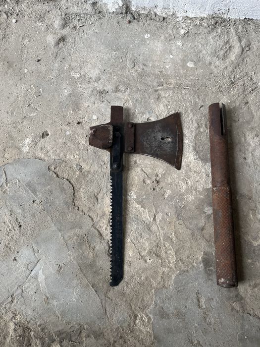 Siekiera ZSRR / PRL – Made in USSR – metalowy trzonek CCCP