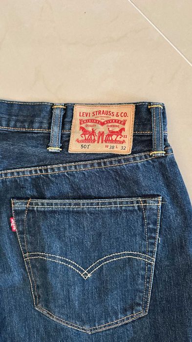 Levis 501 38/32 Spodnie Piękne