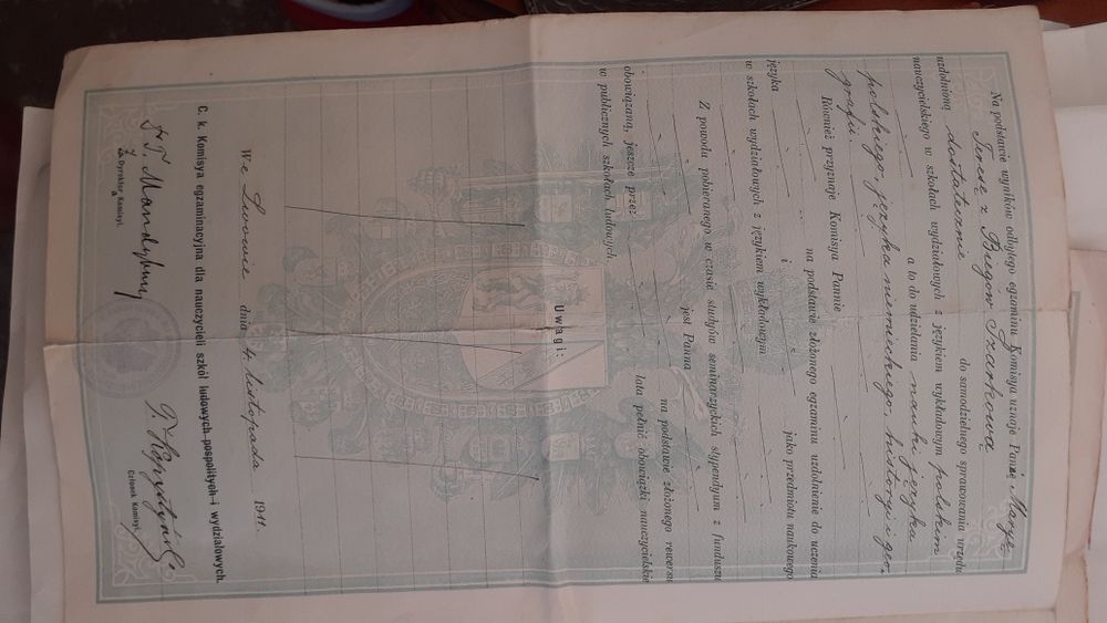 Stare dokumenty - 1911 - LWÓW