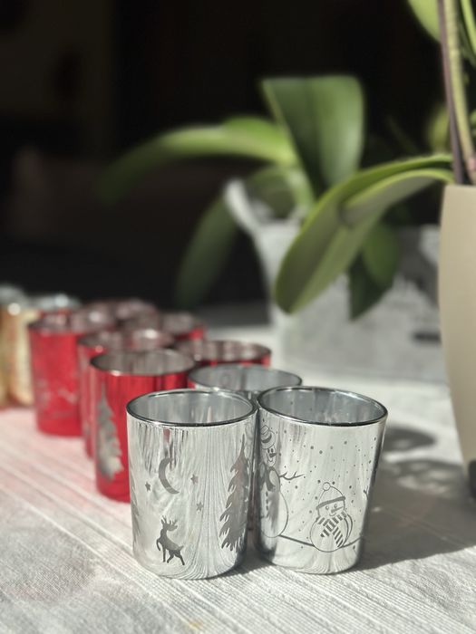 Castiçais (Tea lights) de Natal