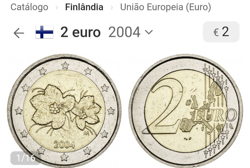 Moeda 2€, Finlândia 2004