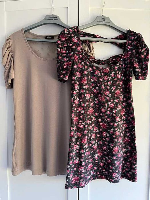 zestaw paka 2 szt bluzki tuniki casual