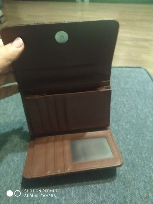 Portfel damski brązowy