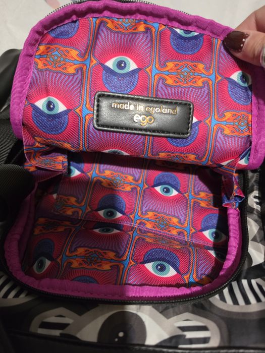 Plecak torebka EGO trippy czarny oko eye