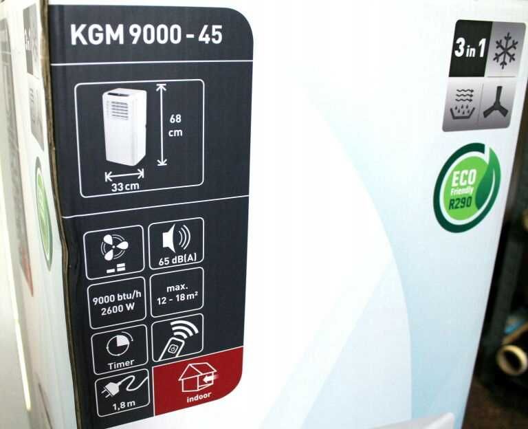 Klimatyzator przenośny 9000 BTU 2600W