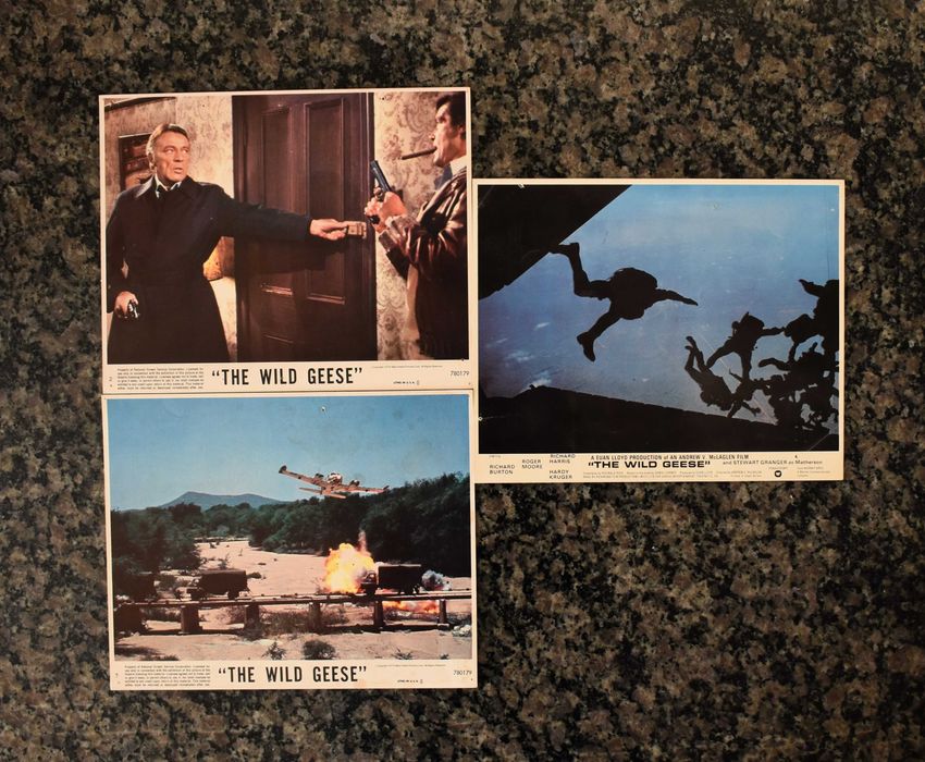 Cinema: 3 Posters/cartazes oficiais "The Wild Geese" (1978)