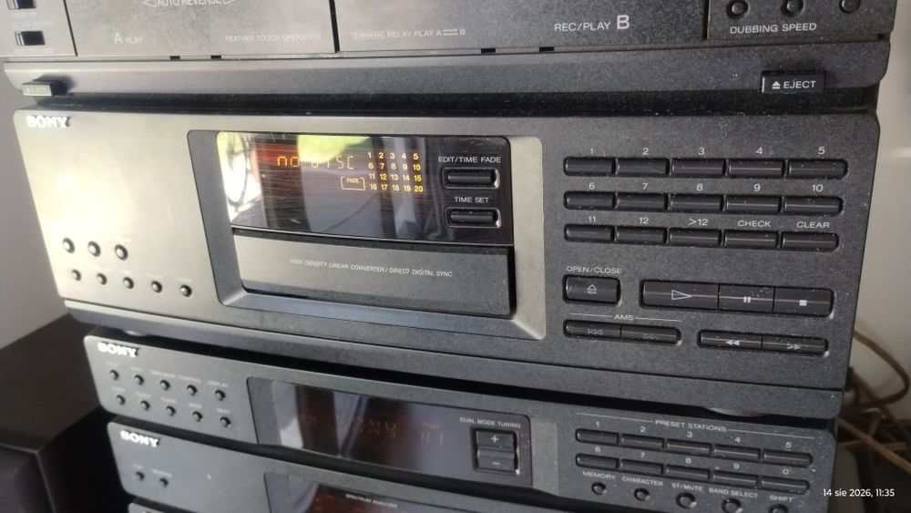 Wieża Sony LBT-D309 + pilot nie działa CD i kasety