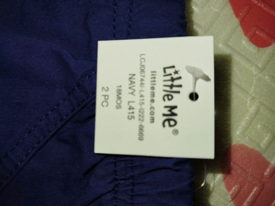 Шорти для хлопчика сині нарядні 80-86 , футболка біла дитяча 80-86