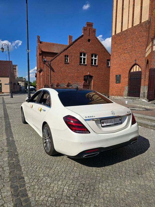Mercedes S klasa samochód na wynajem do ślubu ślub wesele 400km brabus