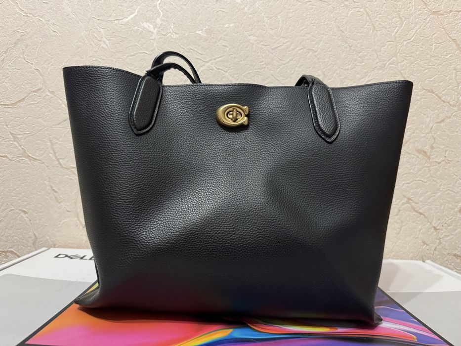 Сумка Coach New York натуральна шкіра оригінальний дизайн