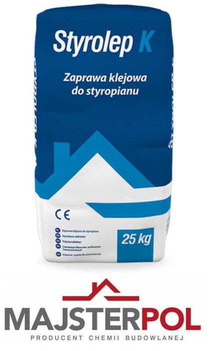 MAJSTERPOL KLEJ DO STYROPIANU 25kg / Systemy Dociepleń ( grunt, tynk )