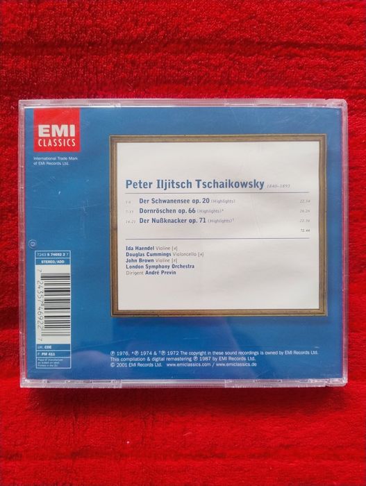 CD  Czajkowski  - Dziadek Do Orzechów, Jezioro Łabędzie, Śpiąca Królewna