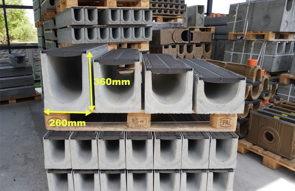 ODWODNIENIE LINIOWE Beton + Żeliwo D400 26x36