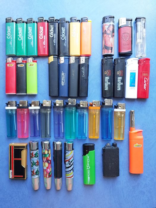 Зажигалки б/у 40 шт.