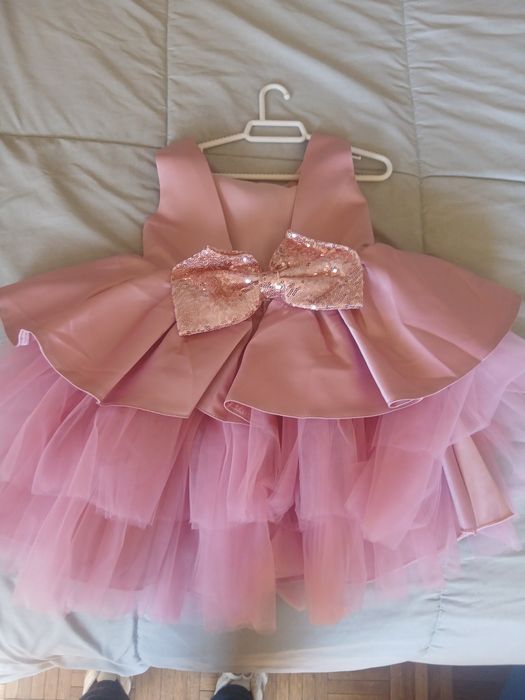 Vestido bebé rosa
