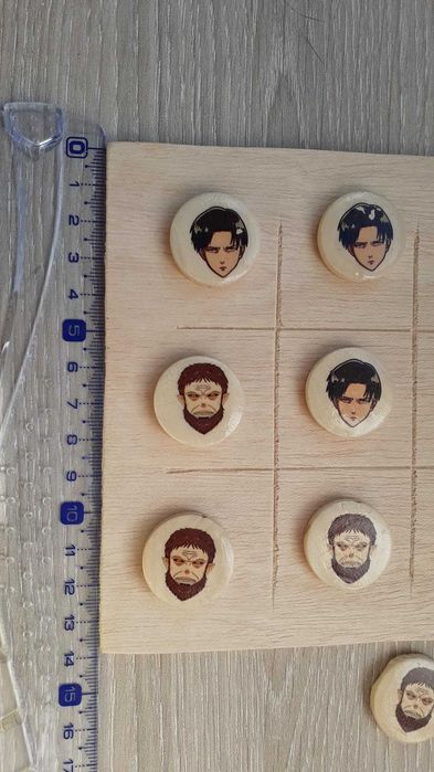 Tic-Tac-Toe Game: Attack on Titan – New Handmade Levi Ackerman64584877996931121