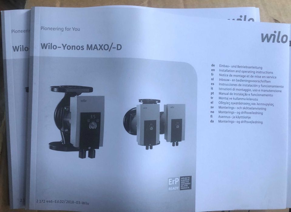 Bomba     Yonos MAXO-D 40/0,5-12 PN 6/10 - WILO
