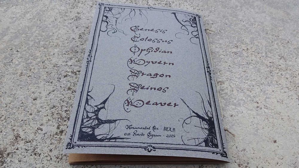 Everto Signum Beastiary Ltd CD Livro Artesanal A5 Black Metal Portugal