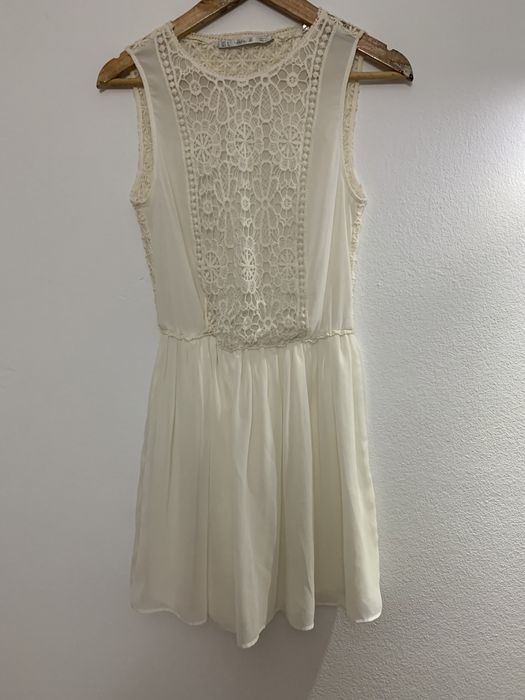 Vestido Branco Renda Zara