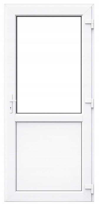 DRZWI Kacprzak 105x200 Drzwi ZEWNĘTRZNE PCV Białe Prawe Lider OLX
