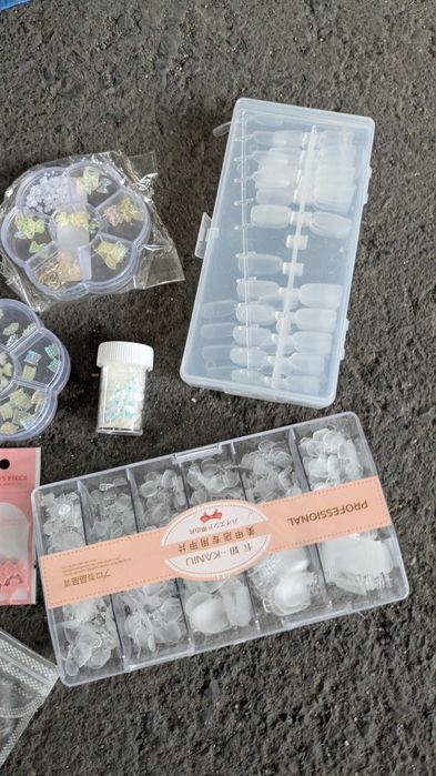 Lote de acessórios para unhas