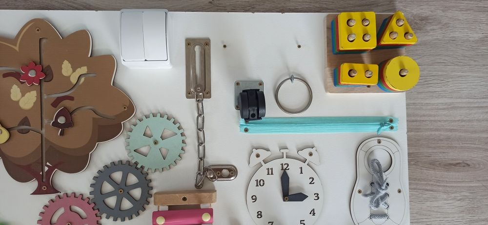 TABLICA Manipulacyjno - Edukacyjna Sensoryczna + Gratis Metryczka