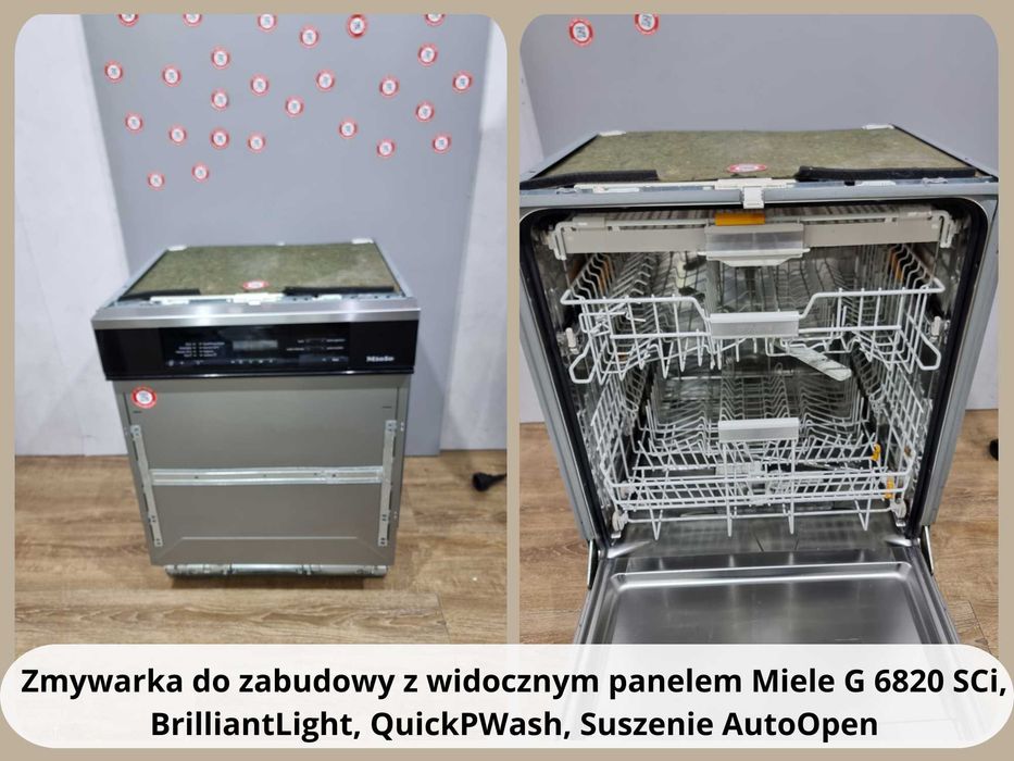 Zmywarka z widocznym panelem Miele G 6820 SCi, QuickPWash, AutoOpen