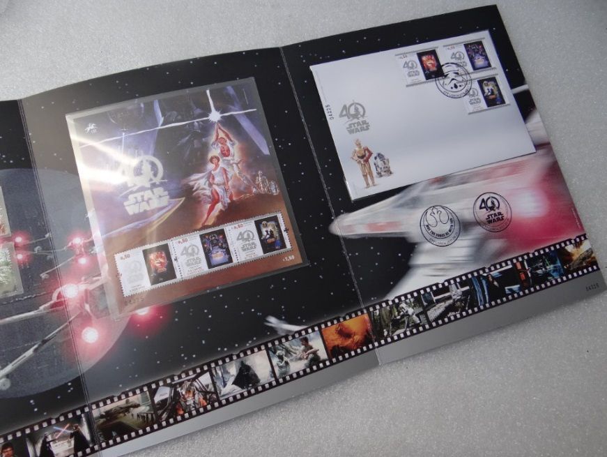 Set de Selos + Envelope (Star Wars 40 anos) LIMITADO