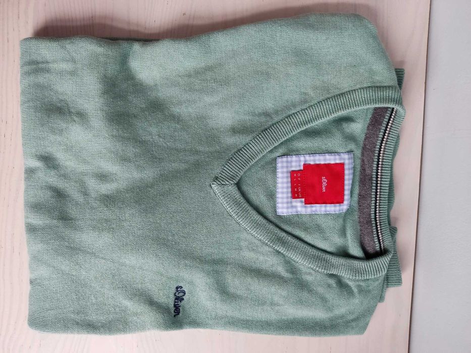 Sweter serek s.Oliver zielony