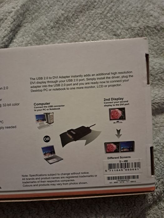 Adapter ST-Lab U-480 USB to DVI Nowy