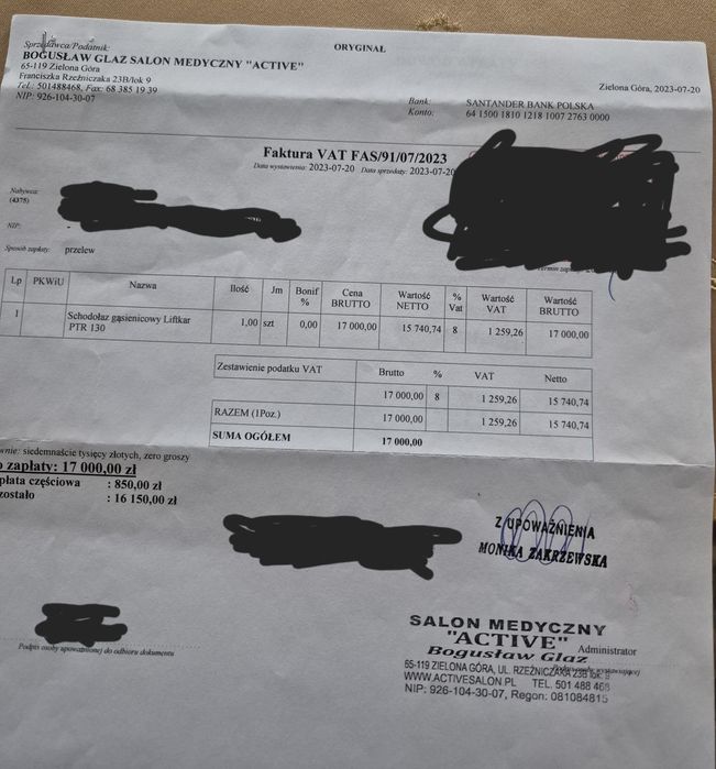 Schodołaz gąsienicowy Liftkar PTR 130