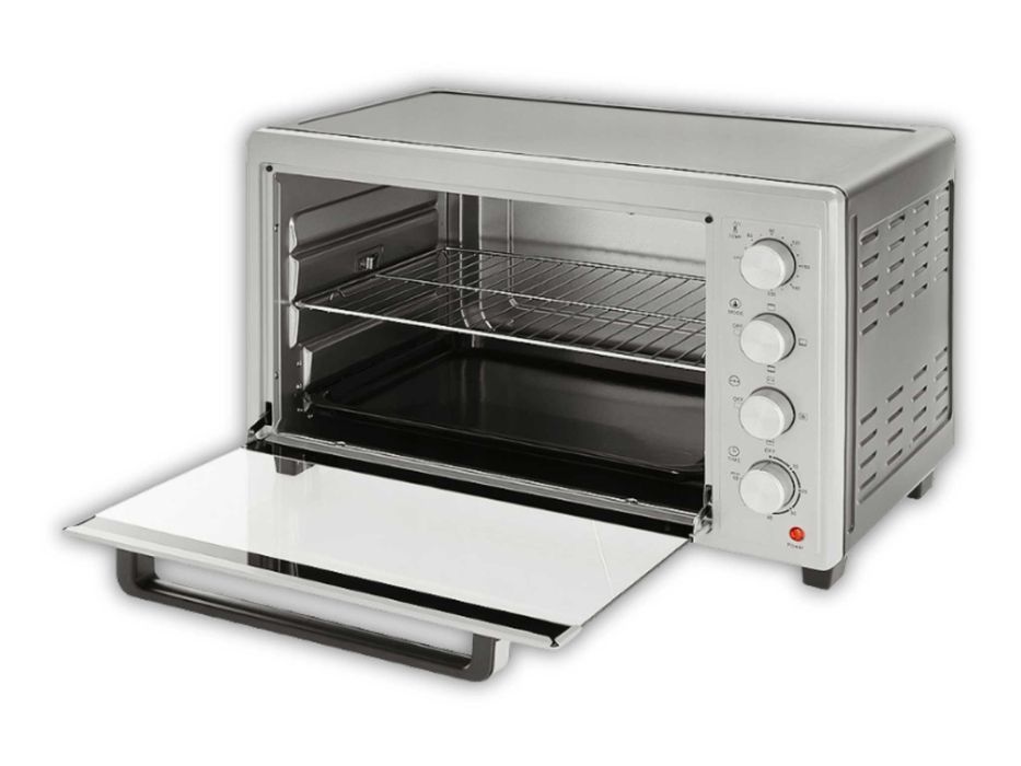 Nowy Mini PIEKARNIK ELEKTRYCZNY 45L Rożno Termoobieg Grill | GRATIS