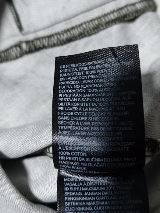 H&M bawełniana kurtka koszulowa khaki we wzór kwiaty cekiny 146