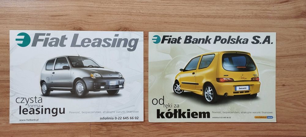 Fiat Seicento broszura folder reklamowy