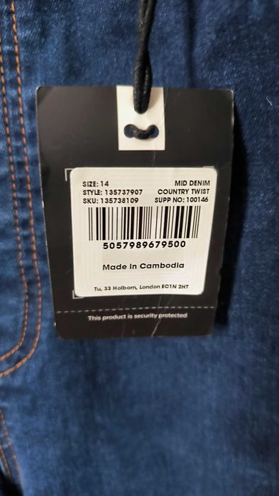 Джинсовий комбінезон denim Tu 14