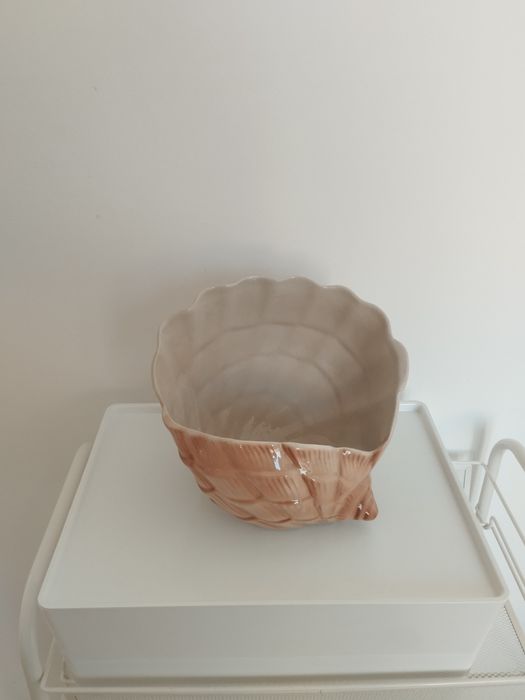 Vaso Concha Rosa – Estilo Mid Century