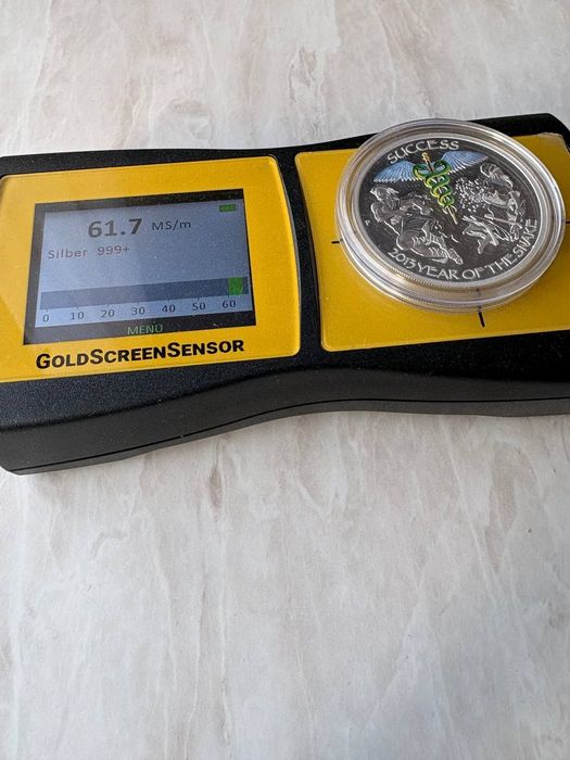 Срібна кольорова монета "Успіх" 999.9 проби, Proof, 1oz