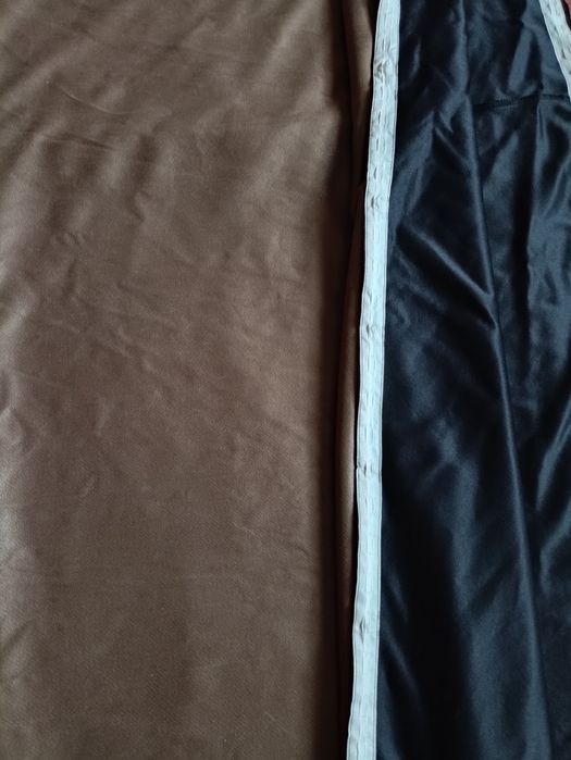 Штора блекаут коричнева (чорна тканина - основа з коричневою пропиткою