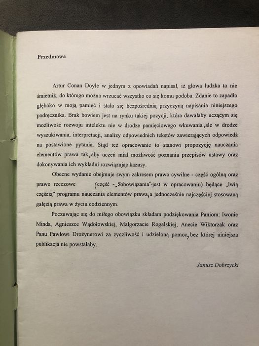 Prawo cywilne II - Janusz Dobrzycki