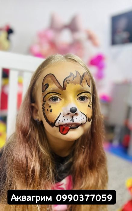 Аквагрим Білий Ведмідь Робот Панда,Леді баг,людина паук