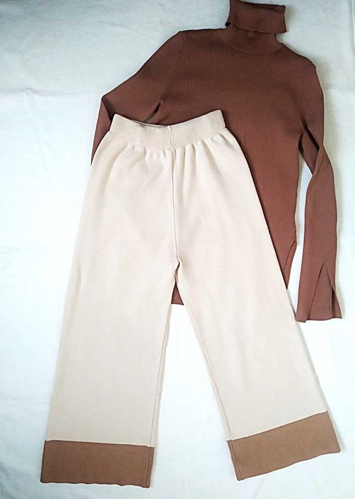 Стильний жіночий светр h&m, в рубчик, з віскозою, розмір xs-s