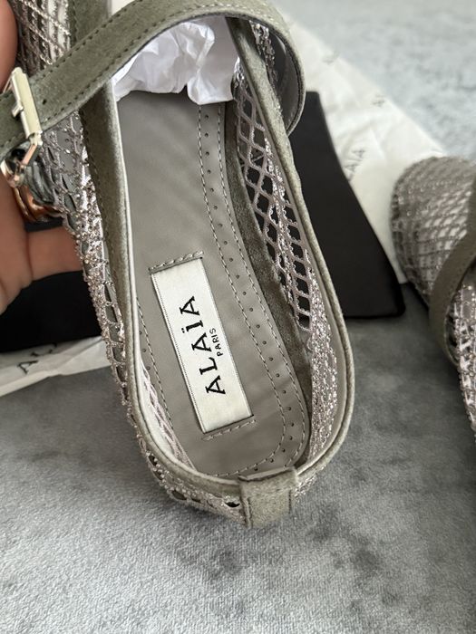 Балетки сетка alaia со стразами