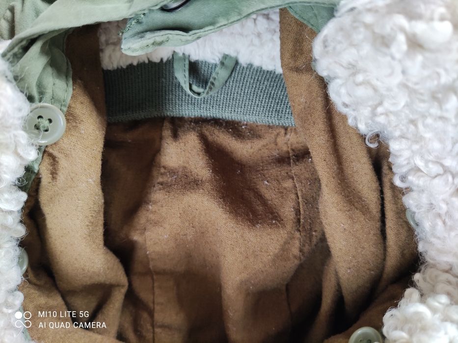 Kurtka zimowa, parka khaki, Zara 98