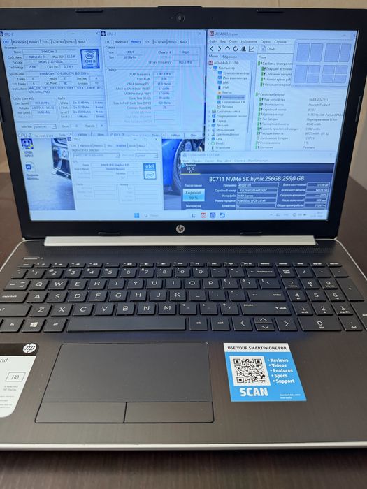 HP 15-da0032wm/ i3-8130/ 16GB/256GB/ ideal