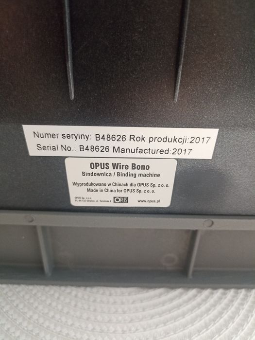 bindownica opus wirebono
