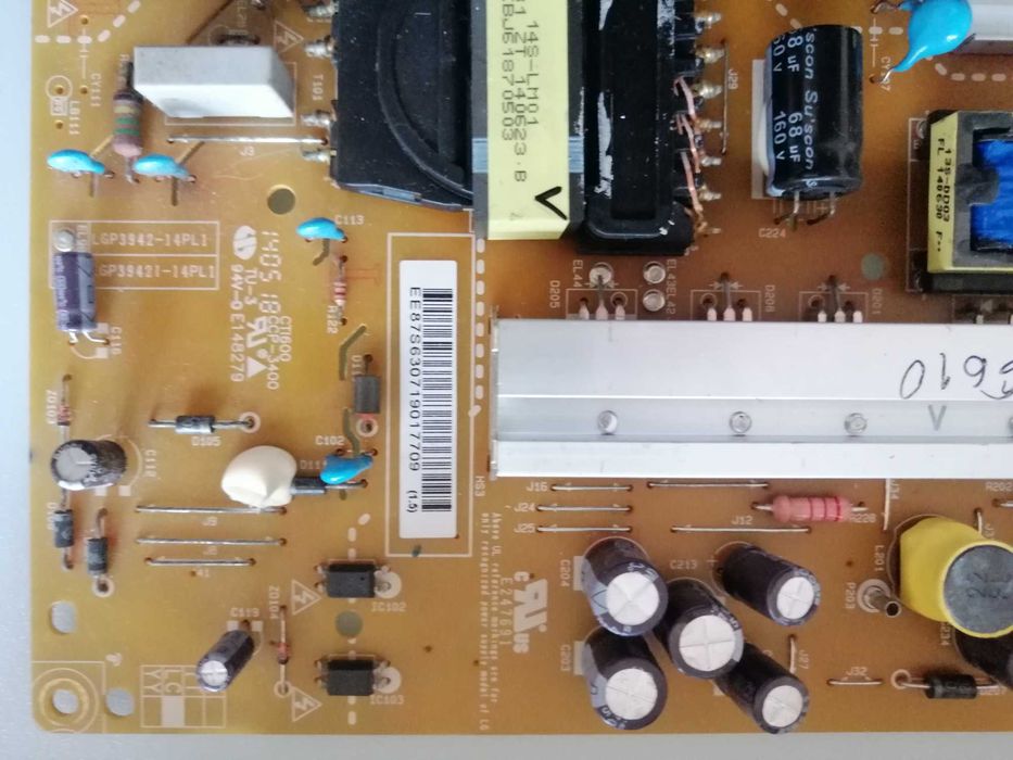 Fonte de tv LG referência EAX 6 5 4 2 3 7 0 1