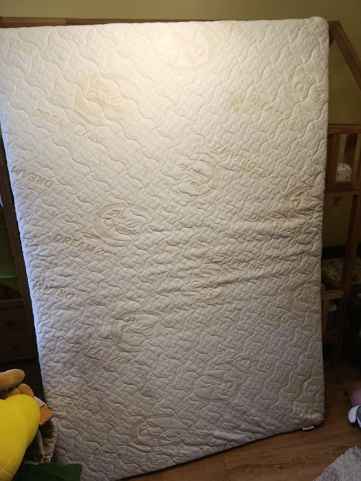 Materac 140x200 dreamzone bio organic pianka kokos 200x140