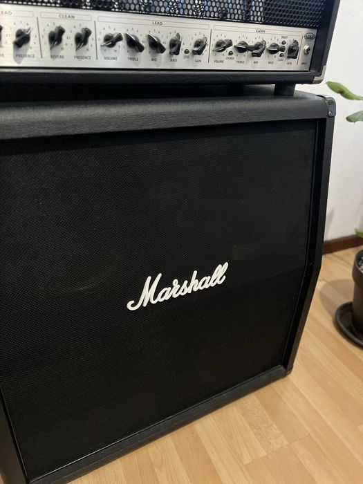 Cabeçote buguera + coluba marshall+ footswitch